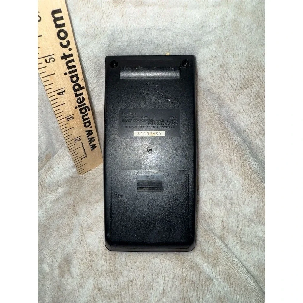Vintage Sharp ELSI MATE EL-1610 Calculator‎ with Leather Case